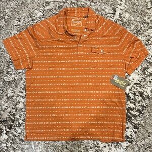 Howler Bros Men’s Short Sleeve Polo Shirt - Orange UT Texas Longhorns Large